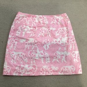 Lily Pulitzer Pink Rhino Skirt